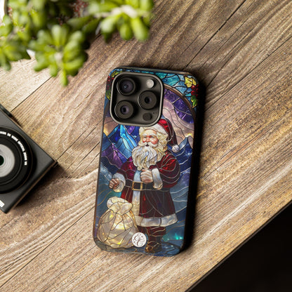 Santa Claus Stained Glass Phone Case