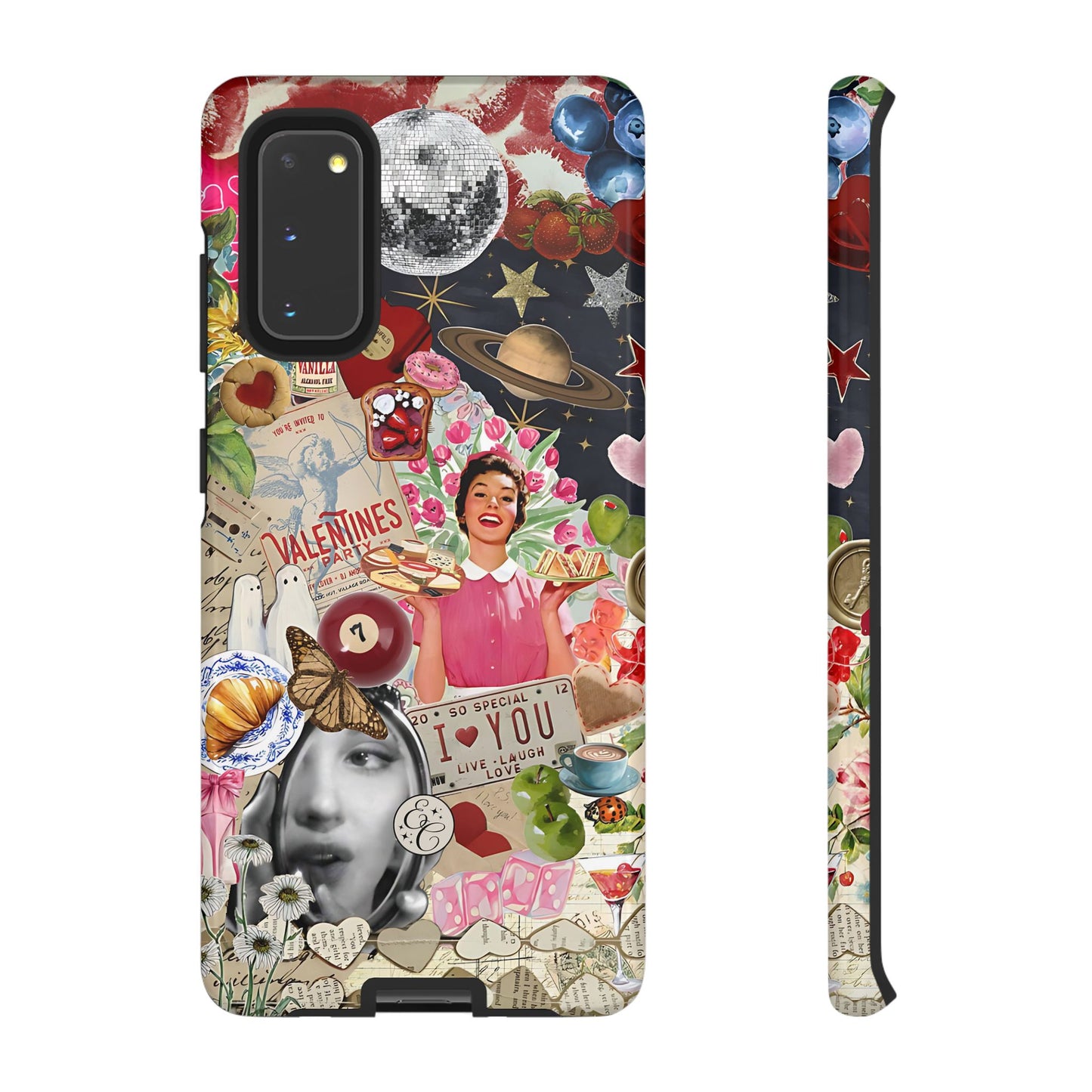 Retro Aesthetic Collage Art Tough Phone Case