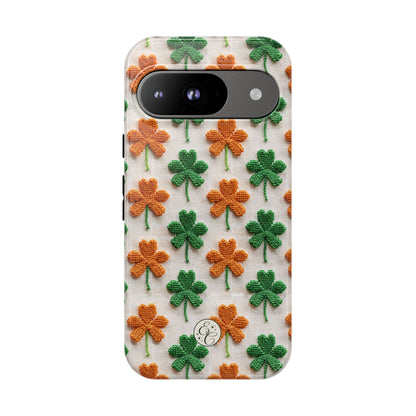 Lucky Shamrock Pattern Tough Phone Case
