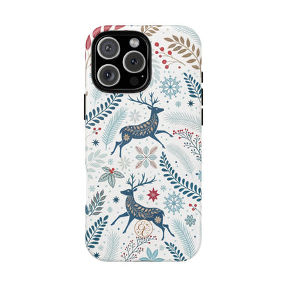 Blue Winter Deer Tough Phone Case