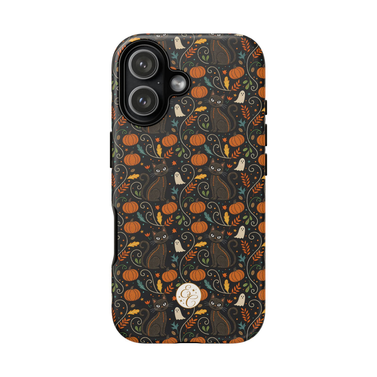 Boho Black Cat Halloween Phone Case