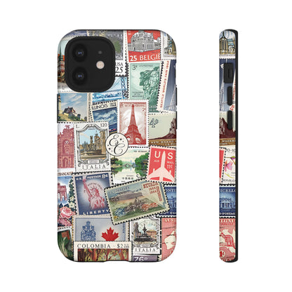 Vintage Stamp Collection Tough Phone Case