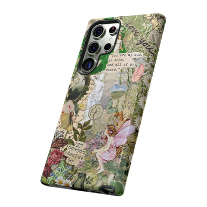 Vintage Botanical Collage Tough Phone Case