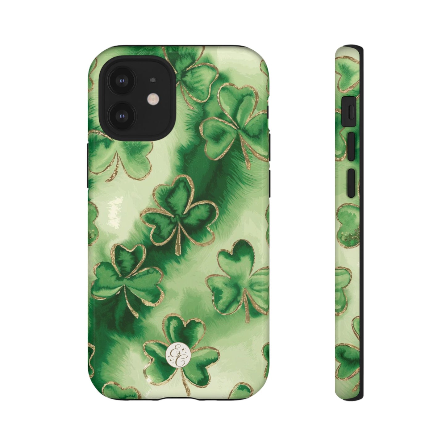 Shamrock Watercolor Pattern Tough Phone Case