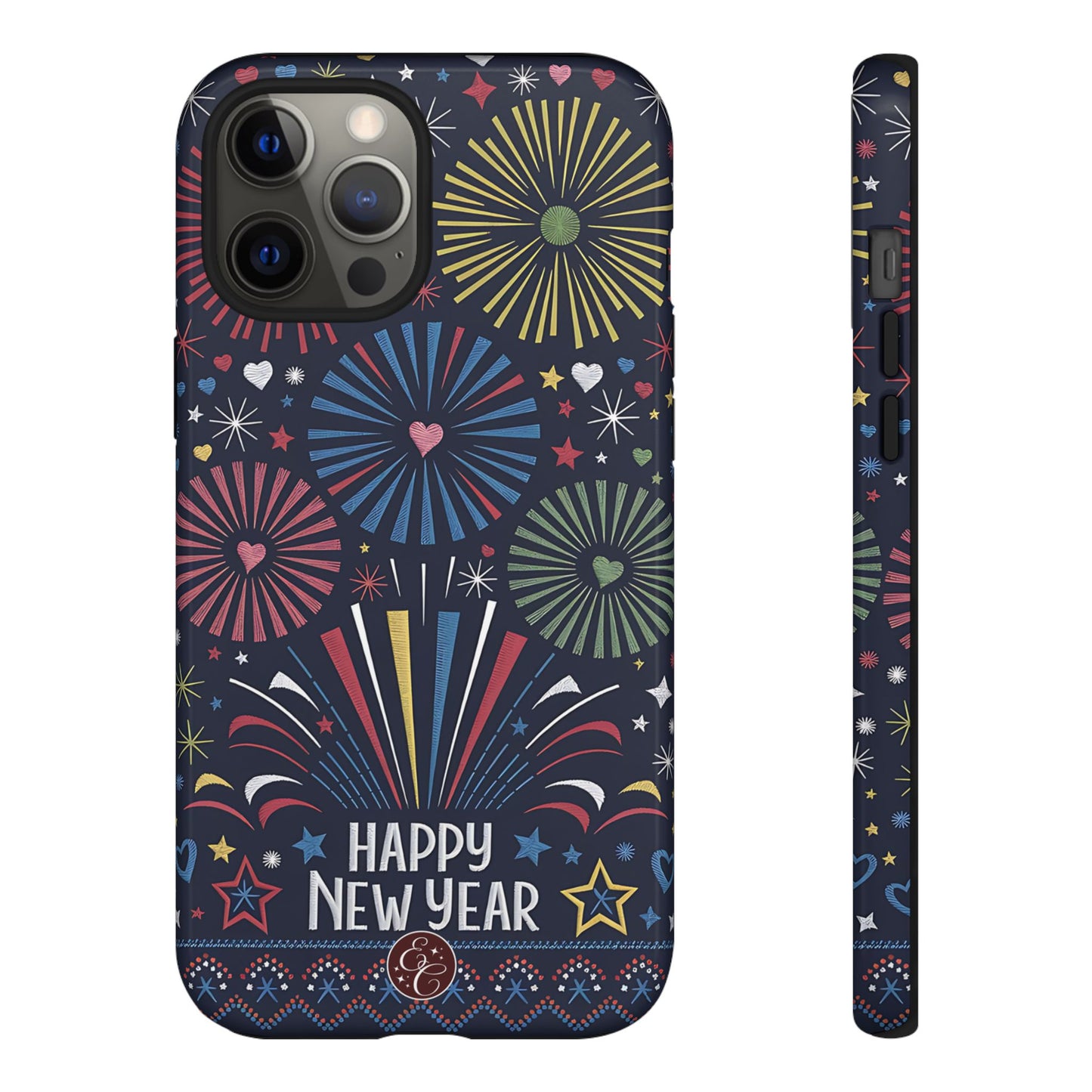 Happy New Year Fireworks Tough Phone Case