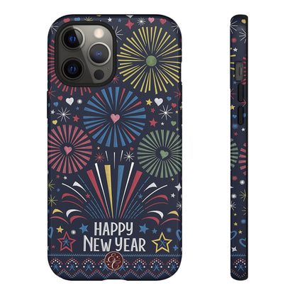 Happy New Year Fireworks Tough Phone Case