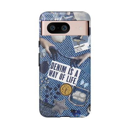 Denim Texture Tough Phone Case