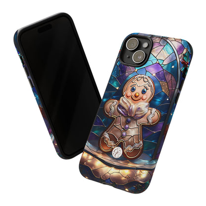 Gingerbread Man Stained Glass Tough Phone Case