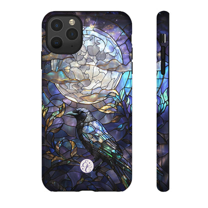 Stained Glass Raven Tough Phone Case