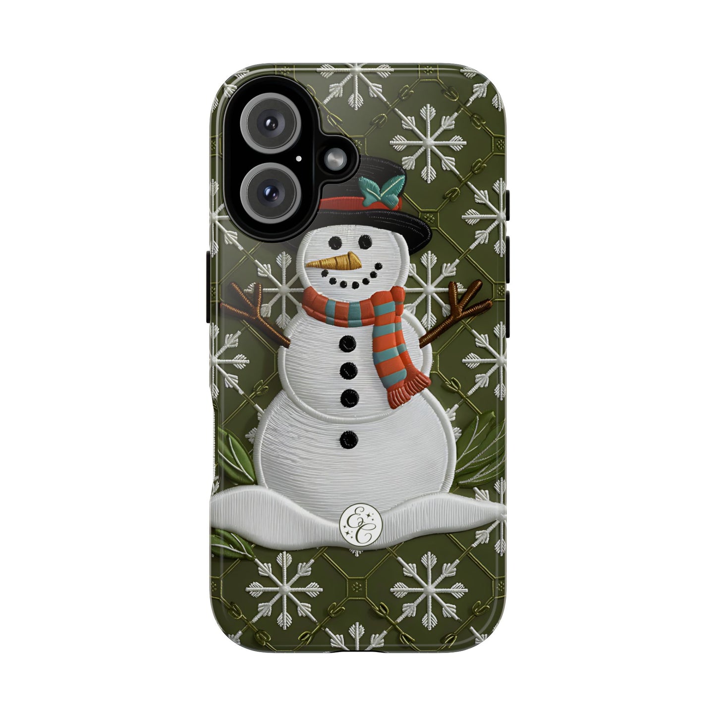 Christmas Snowman Tough Phone Case