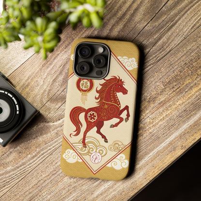 Chinese New Year Lucky Horse Tough Phone Case
