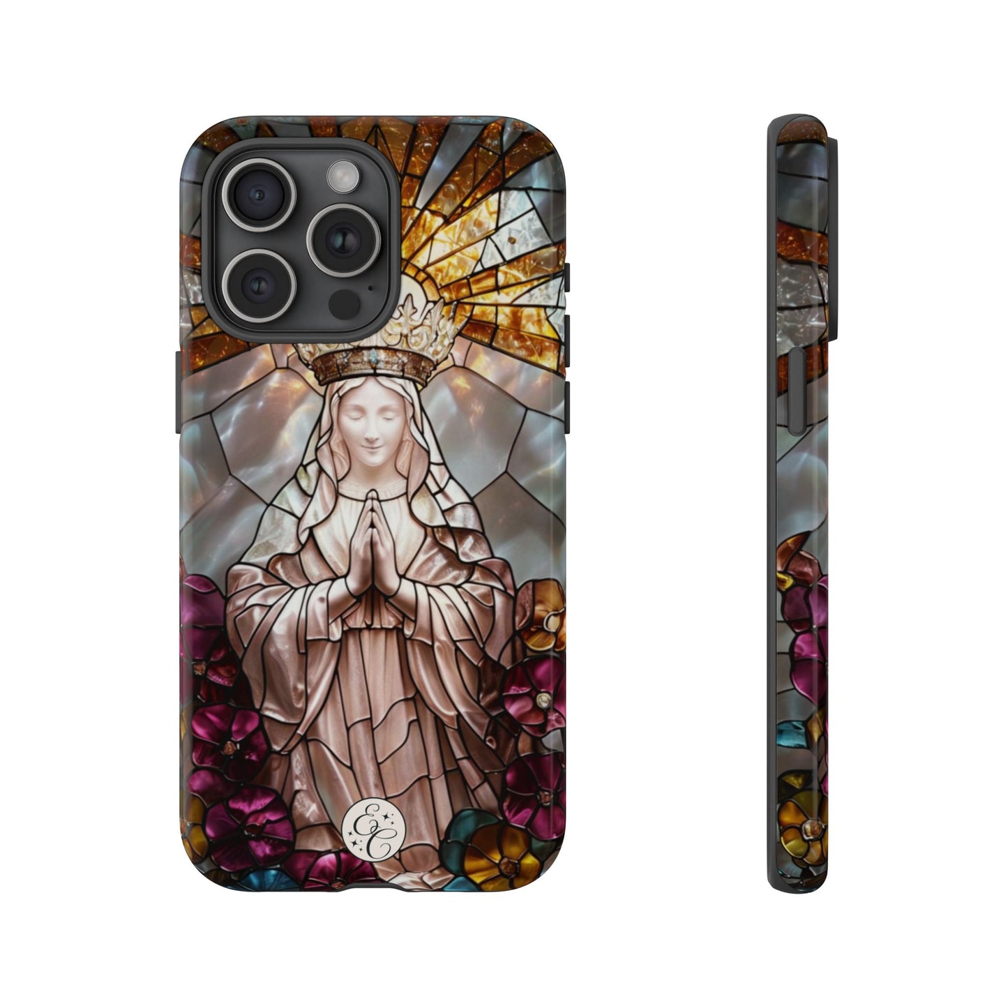Virgin Mary Stained Glass Tough Phone Case