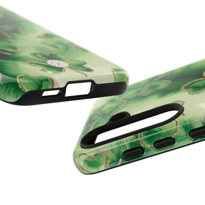 Shamrock Watercolor Pattern Tough Phone Case