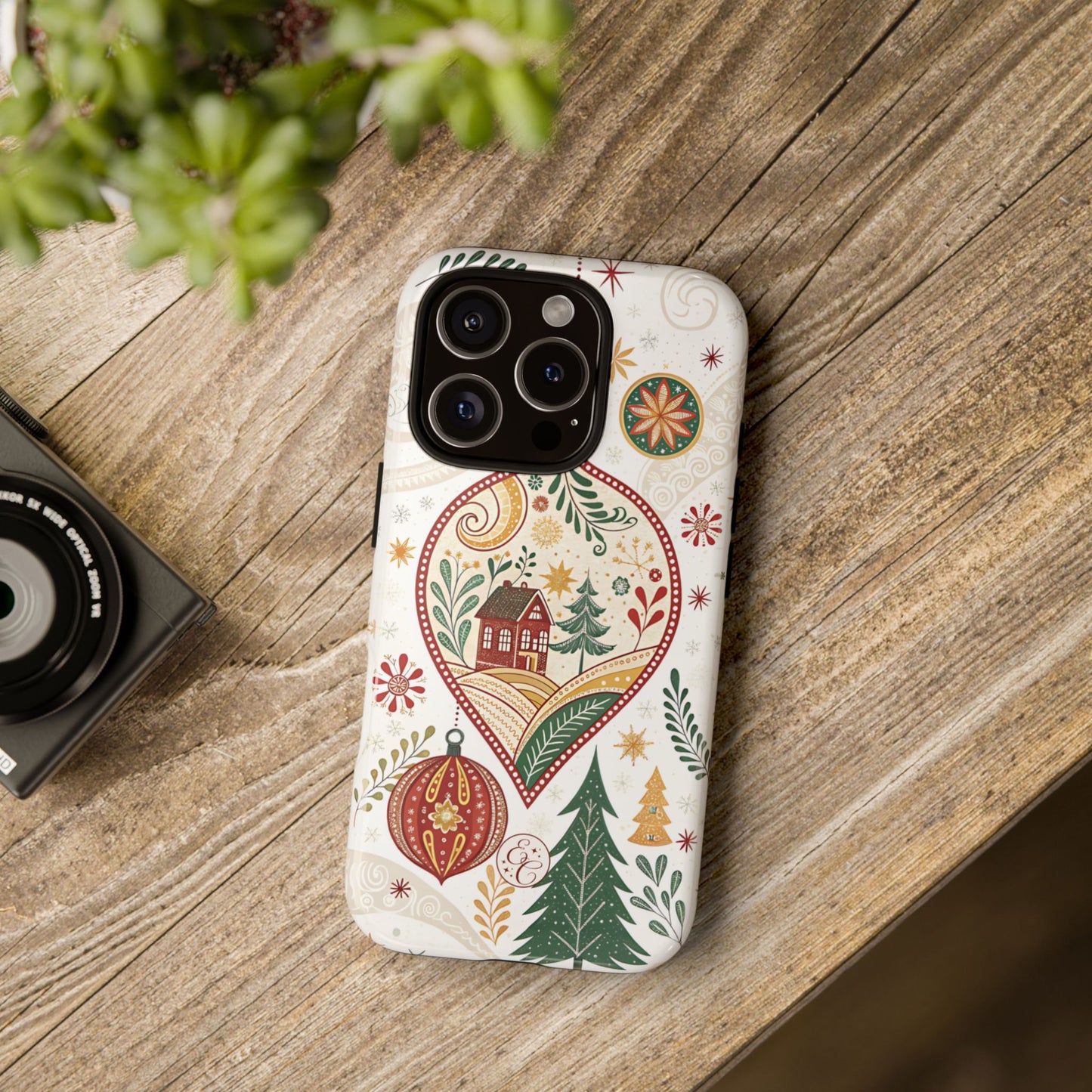 Cozy Christmas Ornament Tough Phone Case