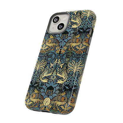 William Morris Peacock and Dragon Tough Phone Case