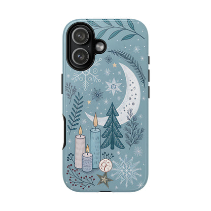 Winter Moon & Candles Tough Phone Case