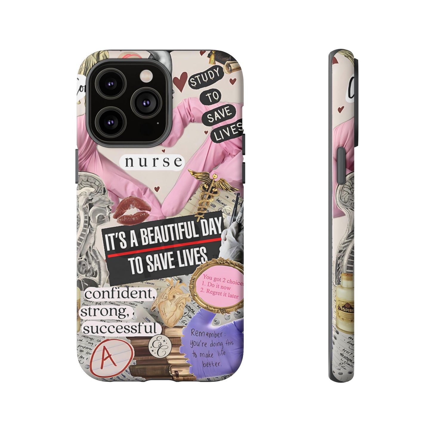 Nurse Inspirational Collage Tough Phone Case