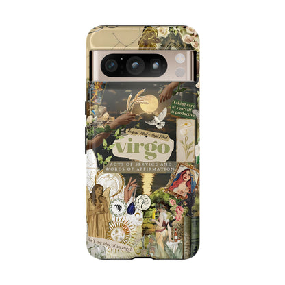 Virgo Vintage Zodiac Collage Tough Phone Case