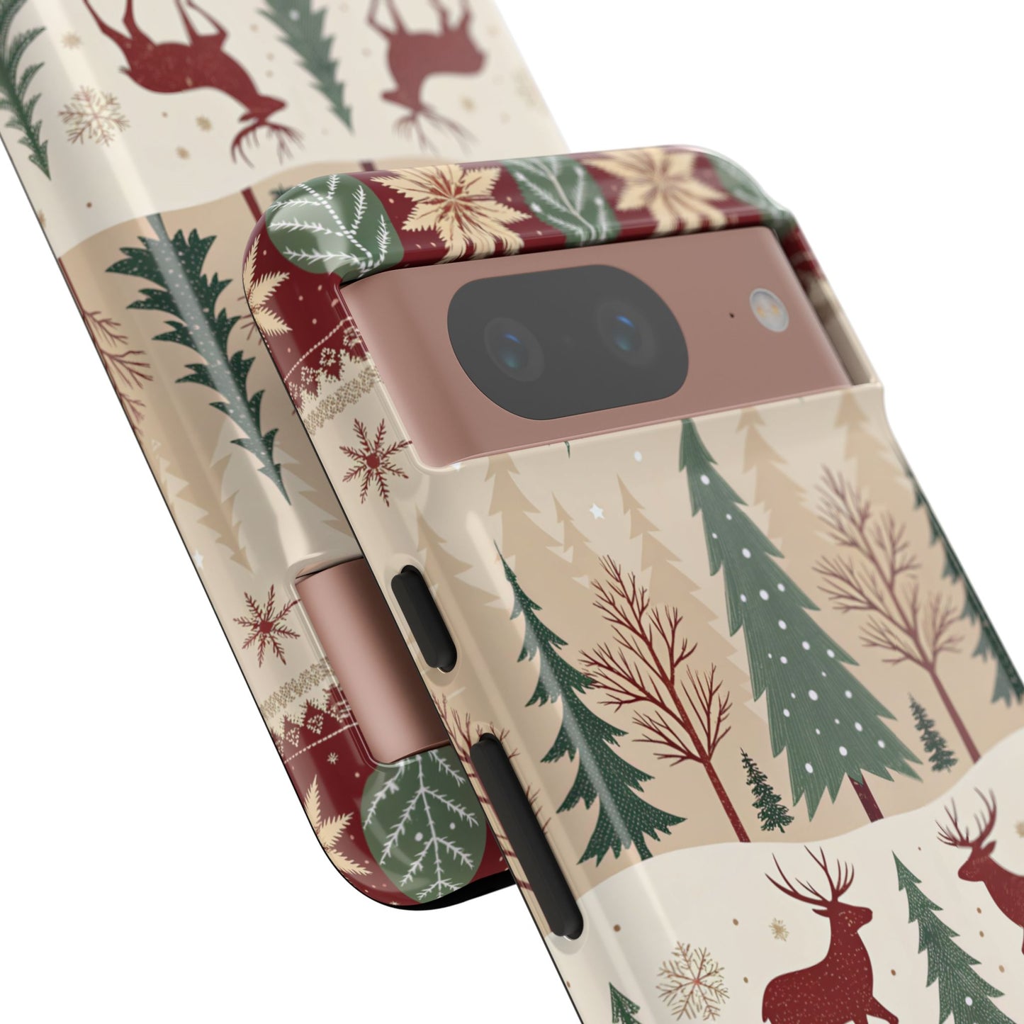 Vintage Christmas Reindeer Tough Phone Case