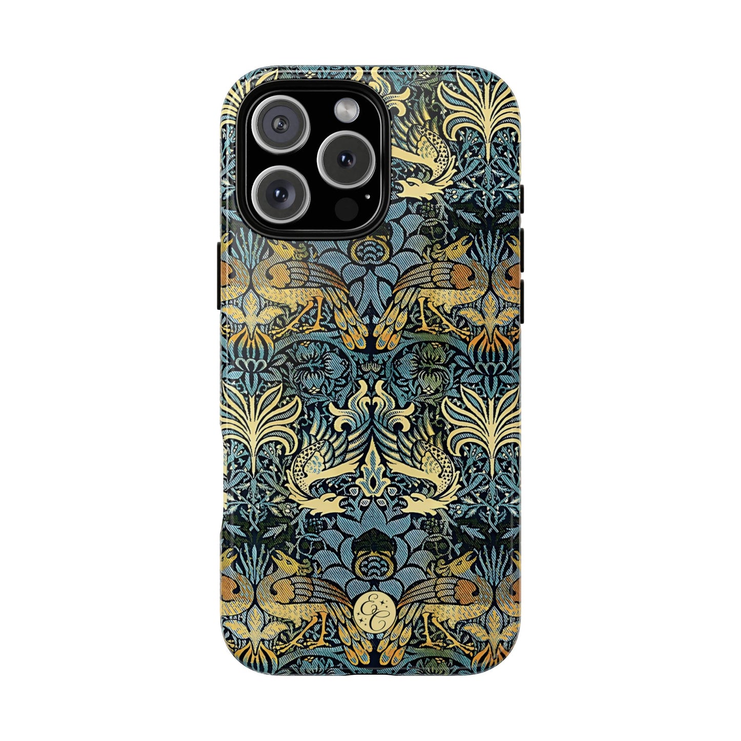 William Morris Peacock and Dragon Tough Phone Case