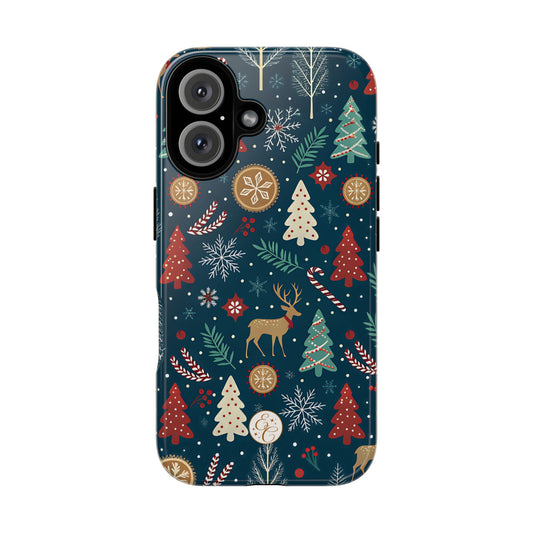Christmas Holiday Pattern Tough Phone Case
