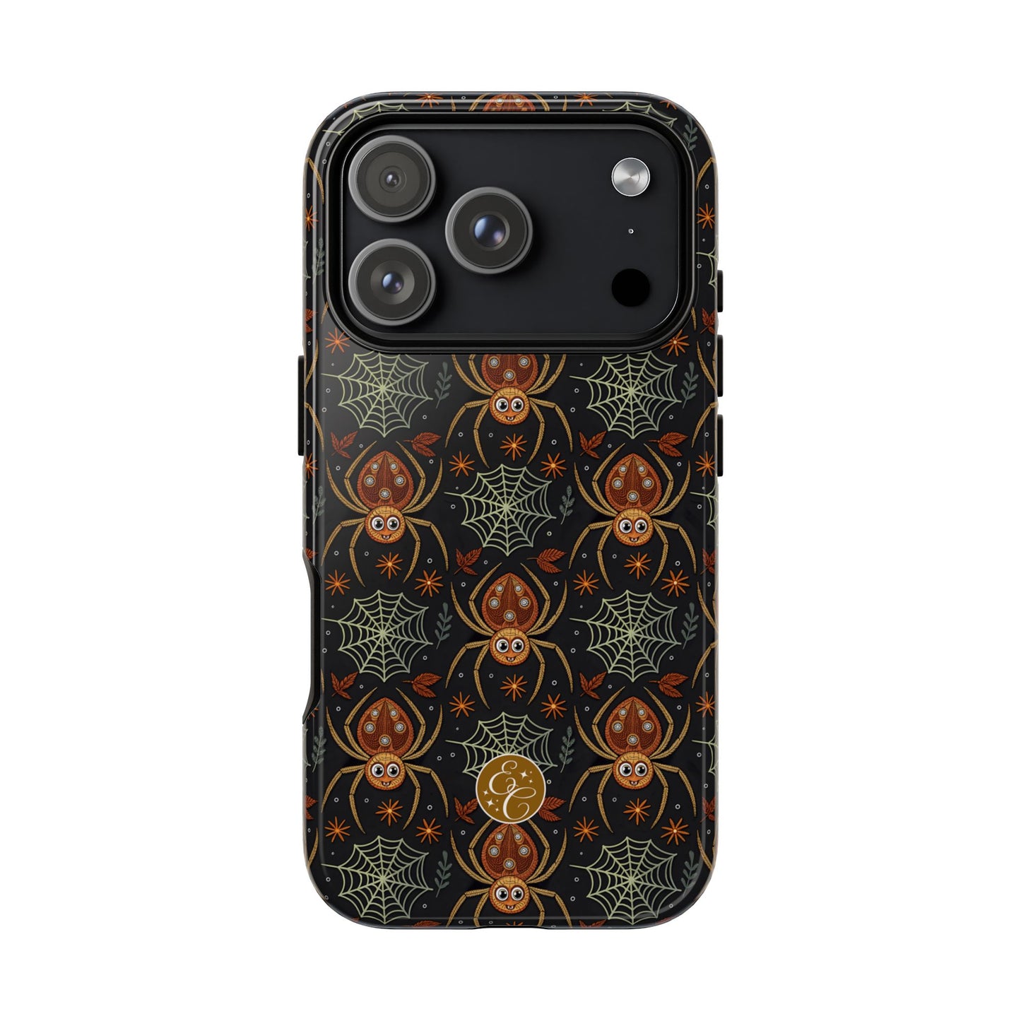 Boho Halloween Spider Pattern Tough Phone Case