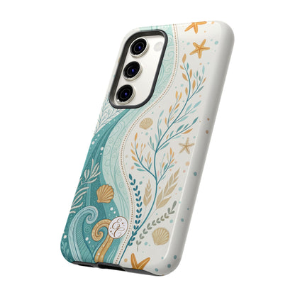Ocean Boho Doodle Tough Phone Case