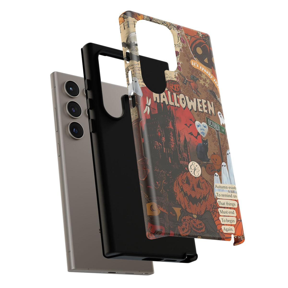 Spooky Season Vintage Collage Phone Case