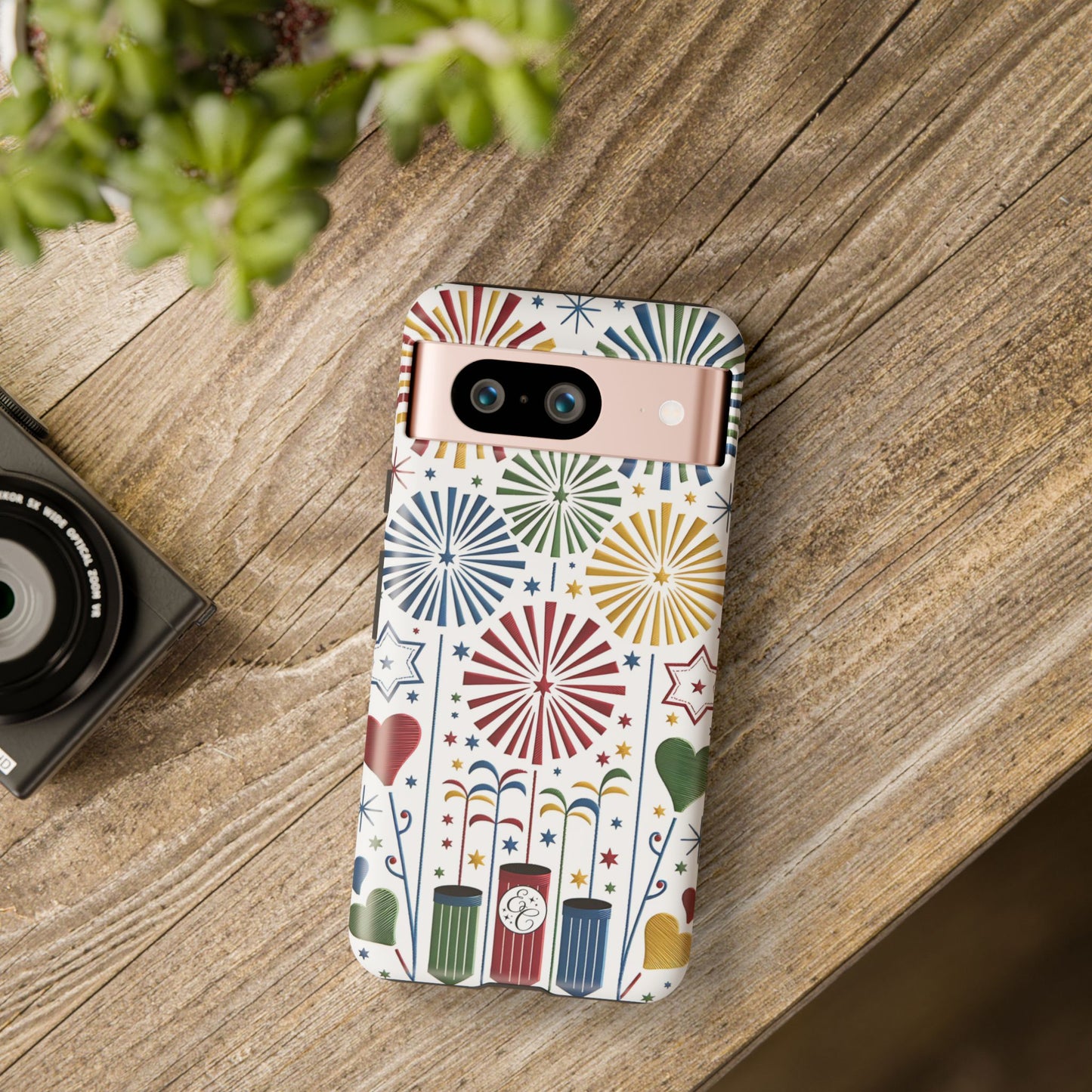 Colorful Fireworks and Stars Tough Phone Case