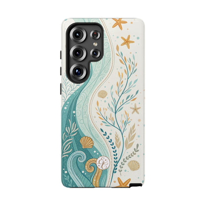 Ocean Boho Doodle Tough Phone Case