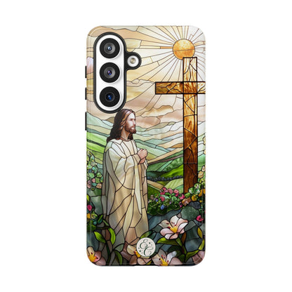 Jesus Stained Glass Tough Phone Case
