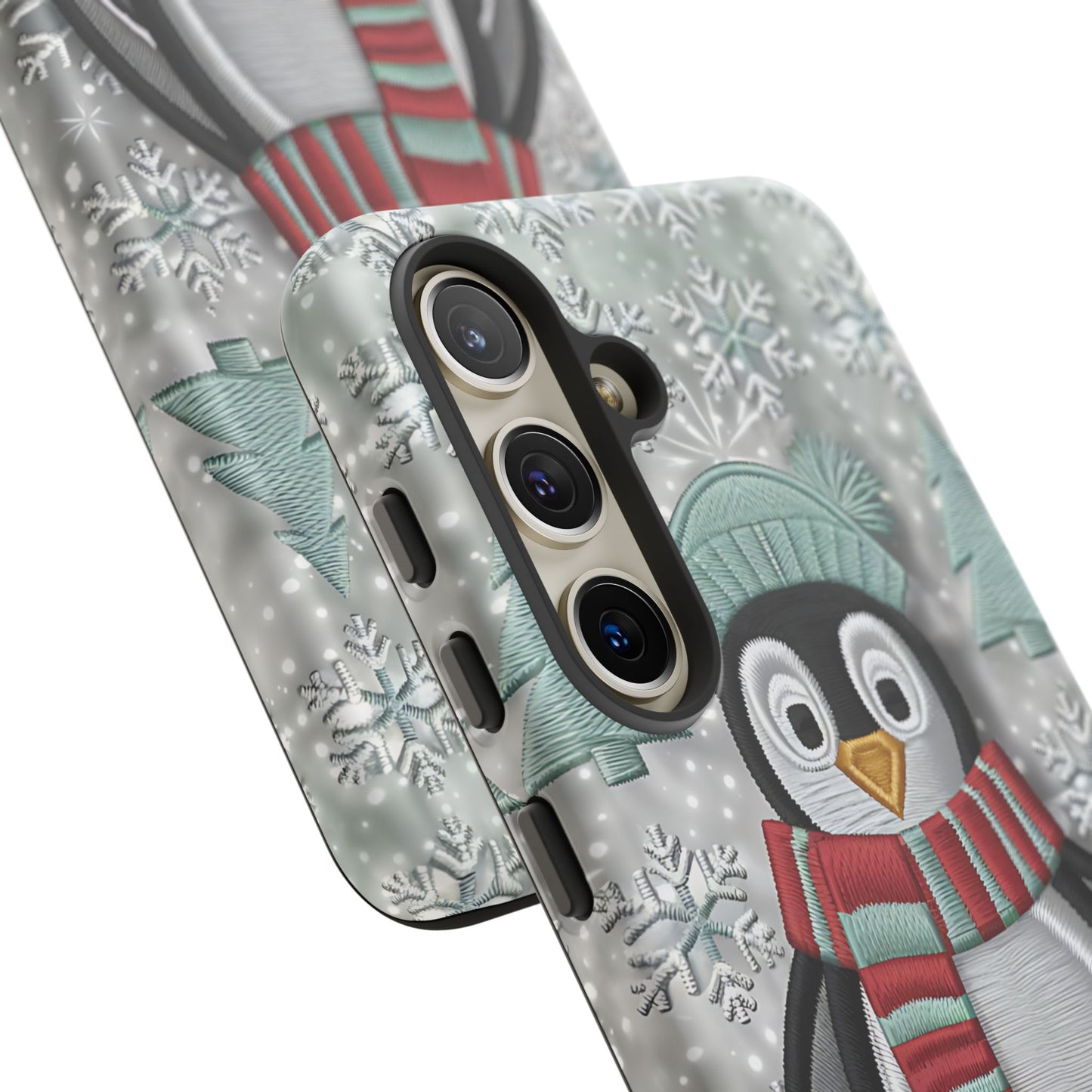 Cute Christmas Penguin Tough Phone Case