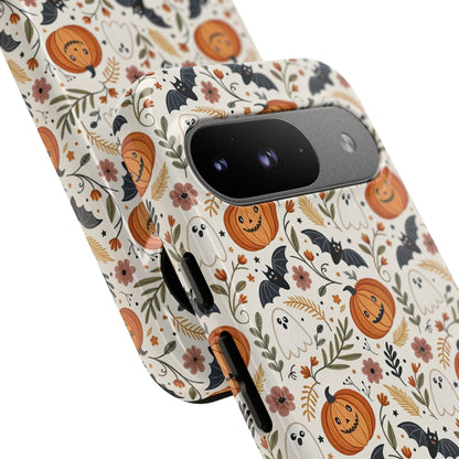 Halloween Pattern Boho Doodle Tough Phone Case