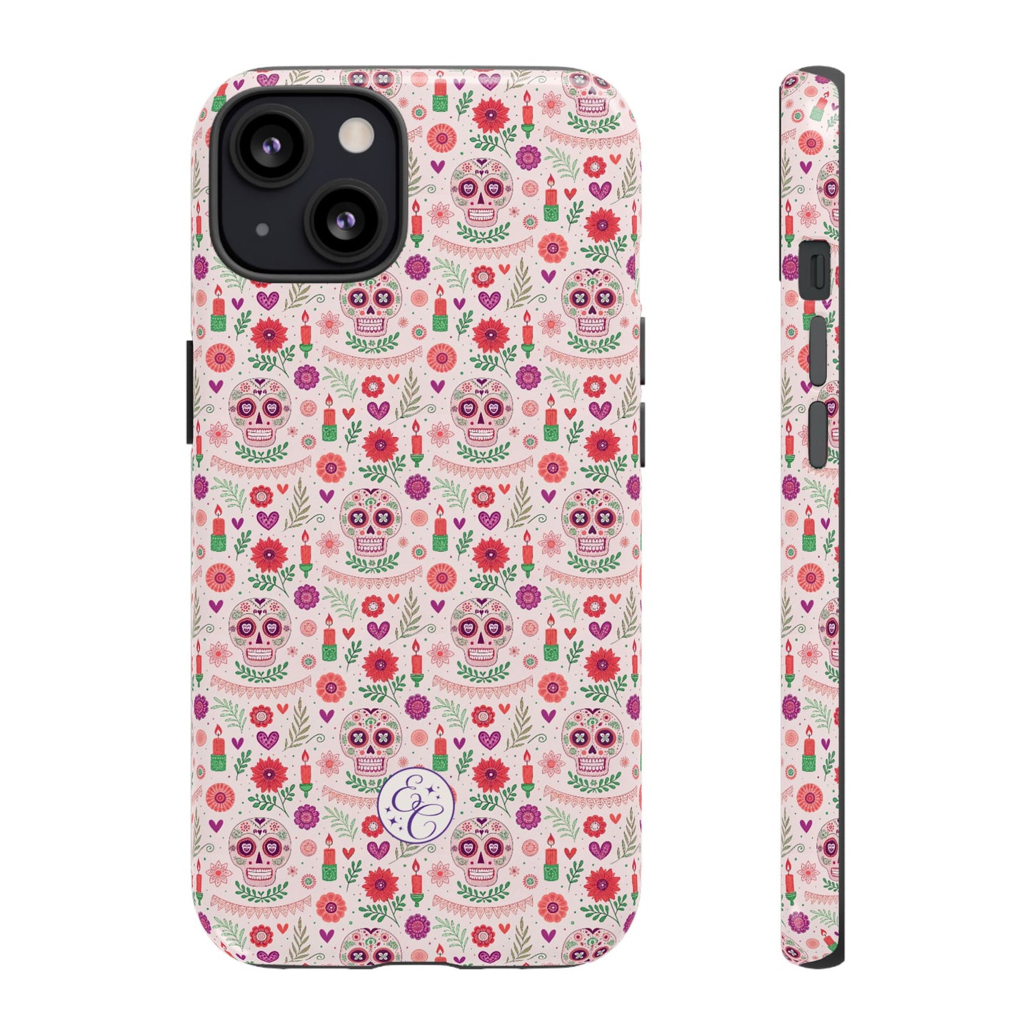 Pink Boho Day of the Dead Tough Phone Case