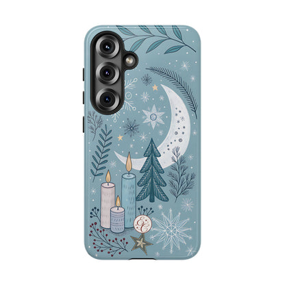 Winter Moon & Candles Tough Phone Case