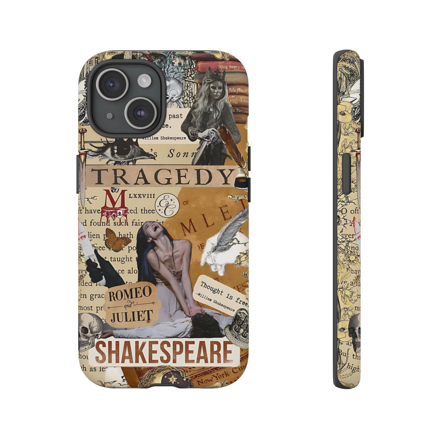 Shakespeare Tragedy Collage Tough Phone Case