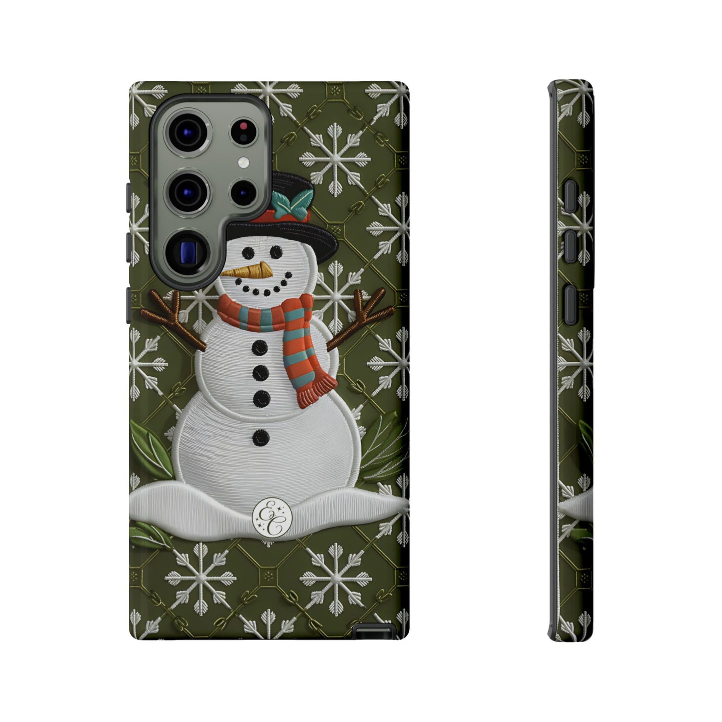 Christmas Snowman Tough Phone Case