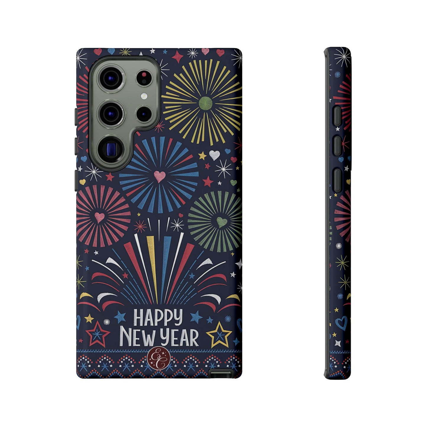 Happy New Year Fireworks Tough Phone Case