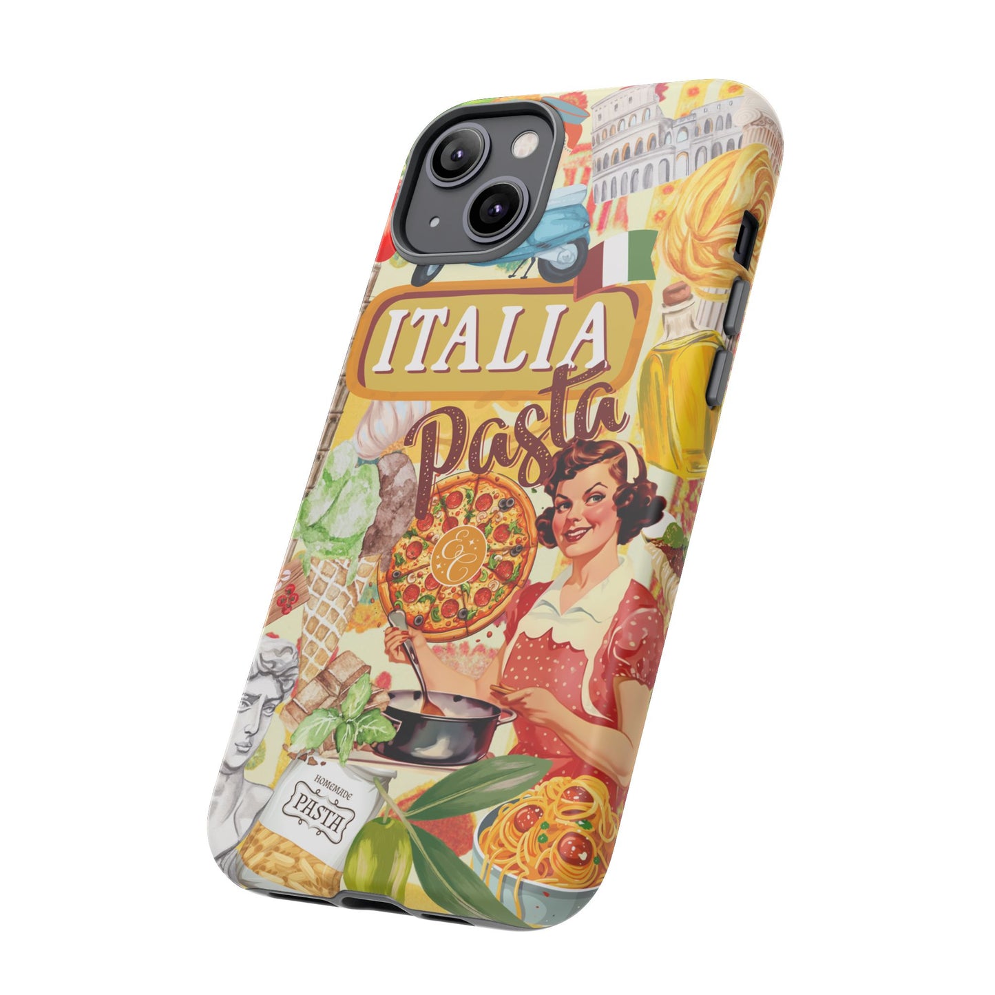 Italian Cuisine Collage Tough Phone Case