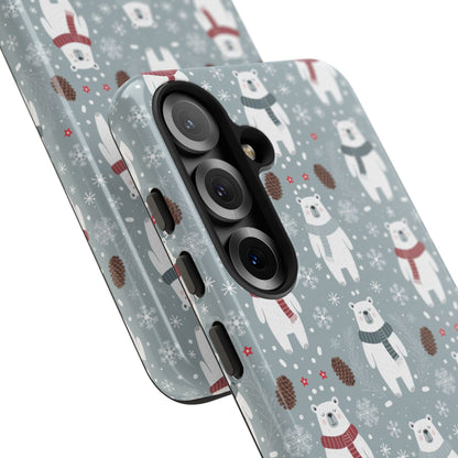 Cute Polar Bear Christmas Phone Case