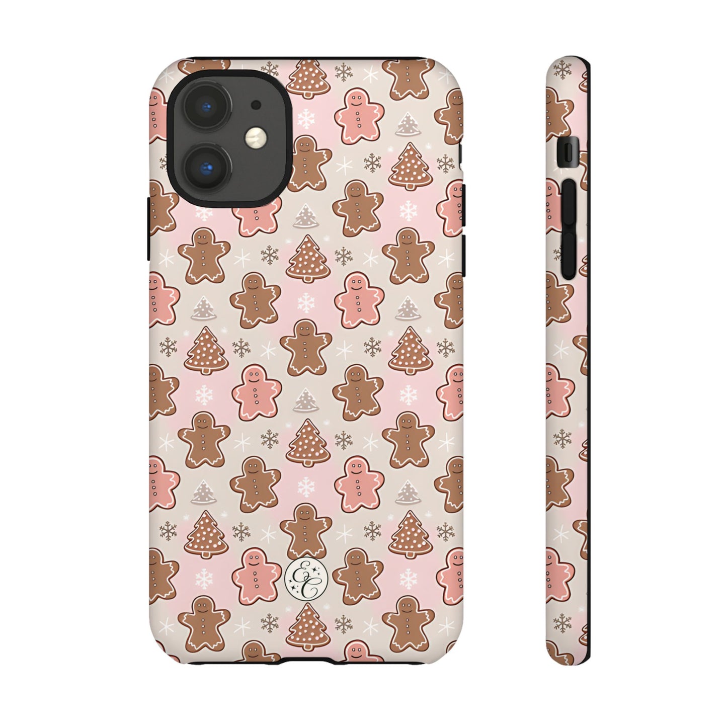 Gingerbread Men & Xmas Tree Pattern Tough Phone Case