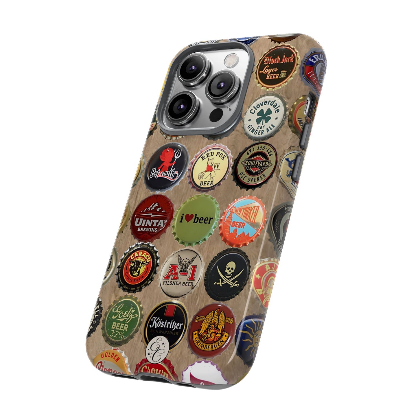 Beer Bottle Caps Tough Phone Case