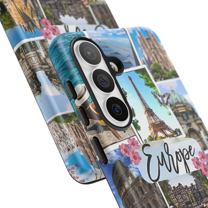 Europe Travel Collage Tough Phone Case