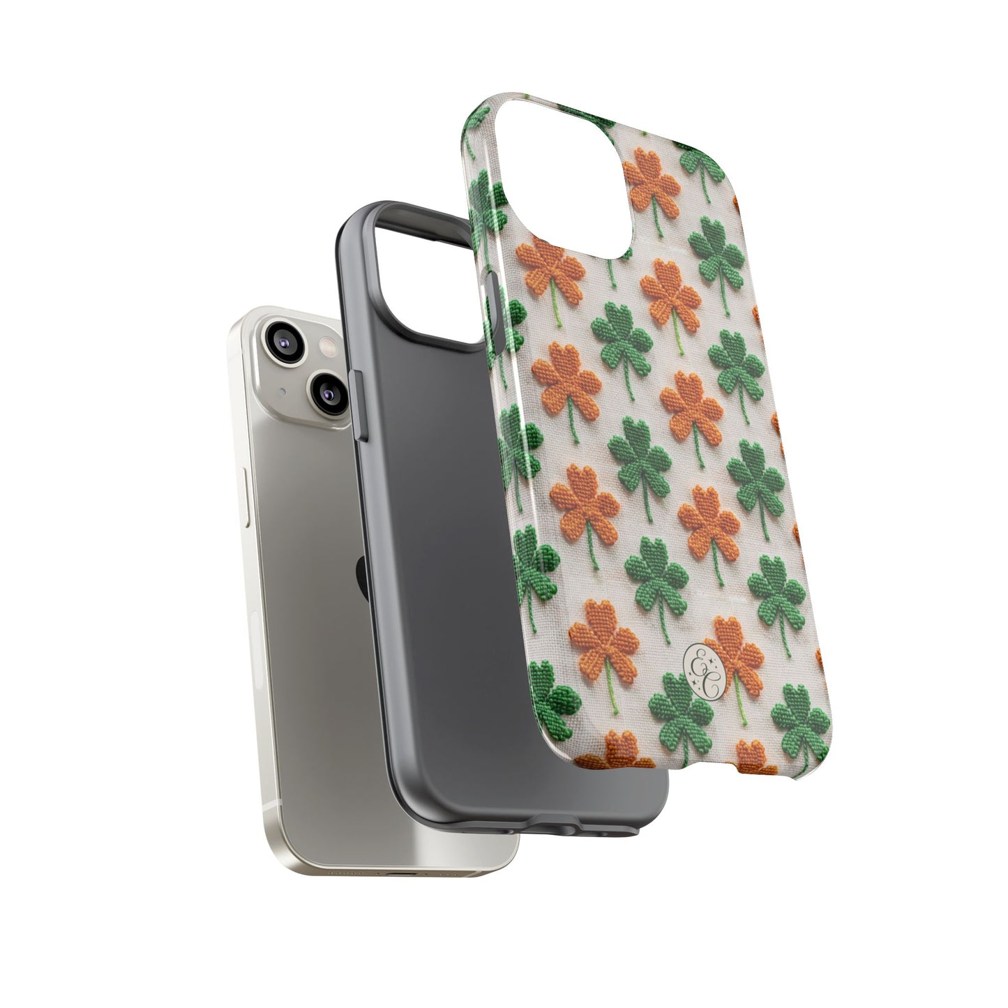 Lucky Shamrock Pattern Tough Phone Case