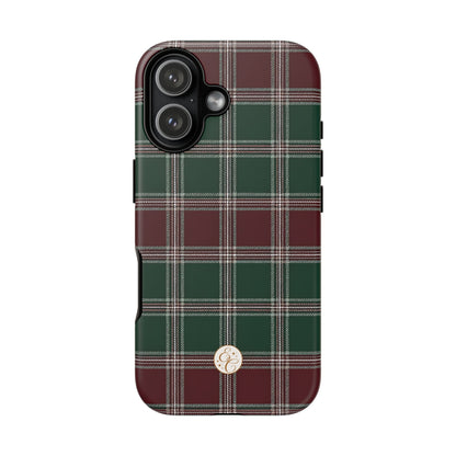Green & Burgundy Plaid Christmas Phone Case