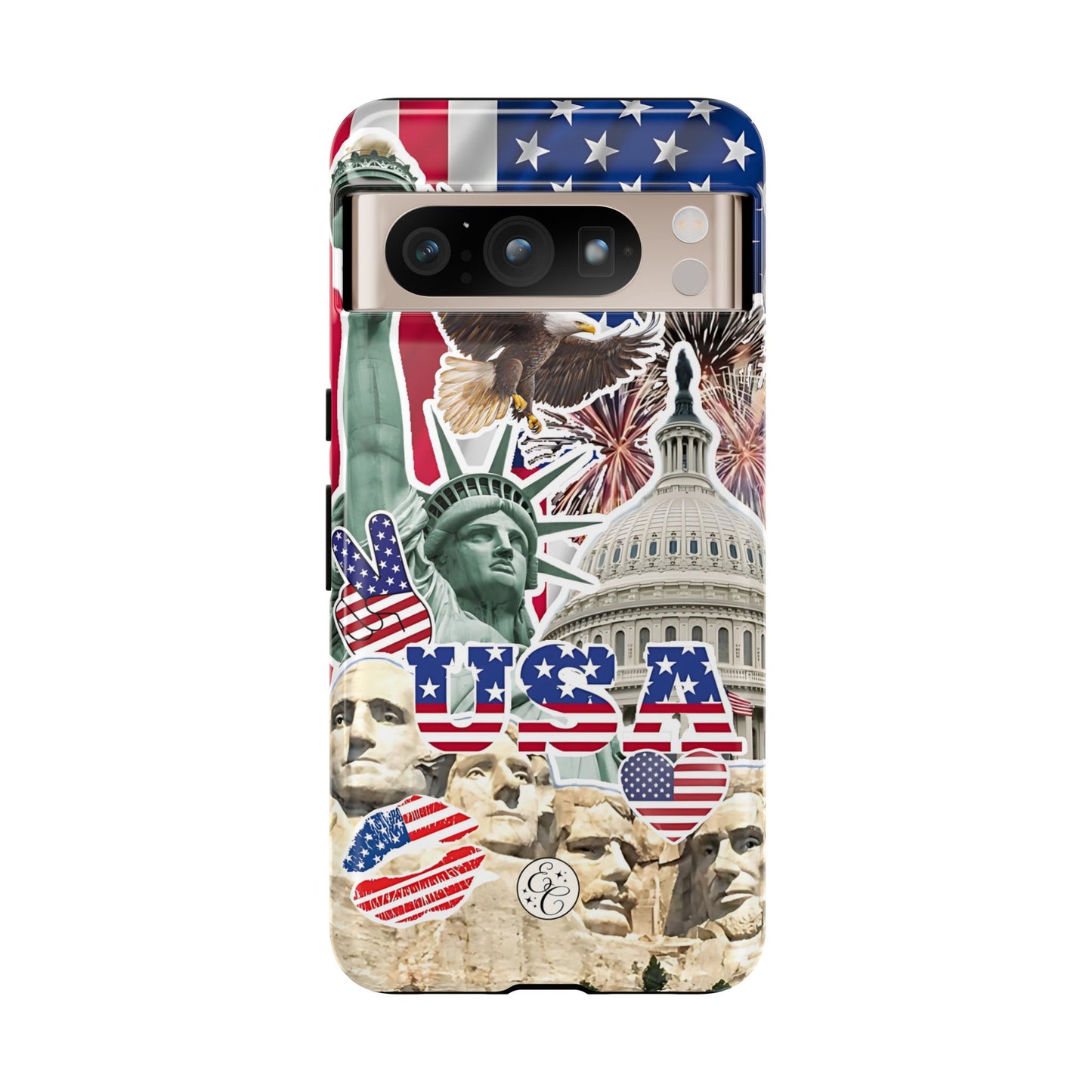 Patriotic USA Collage Tough Phone Case