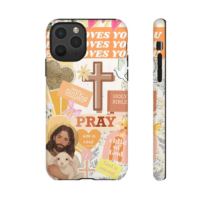 Christian Collage Tough Phone Case
