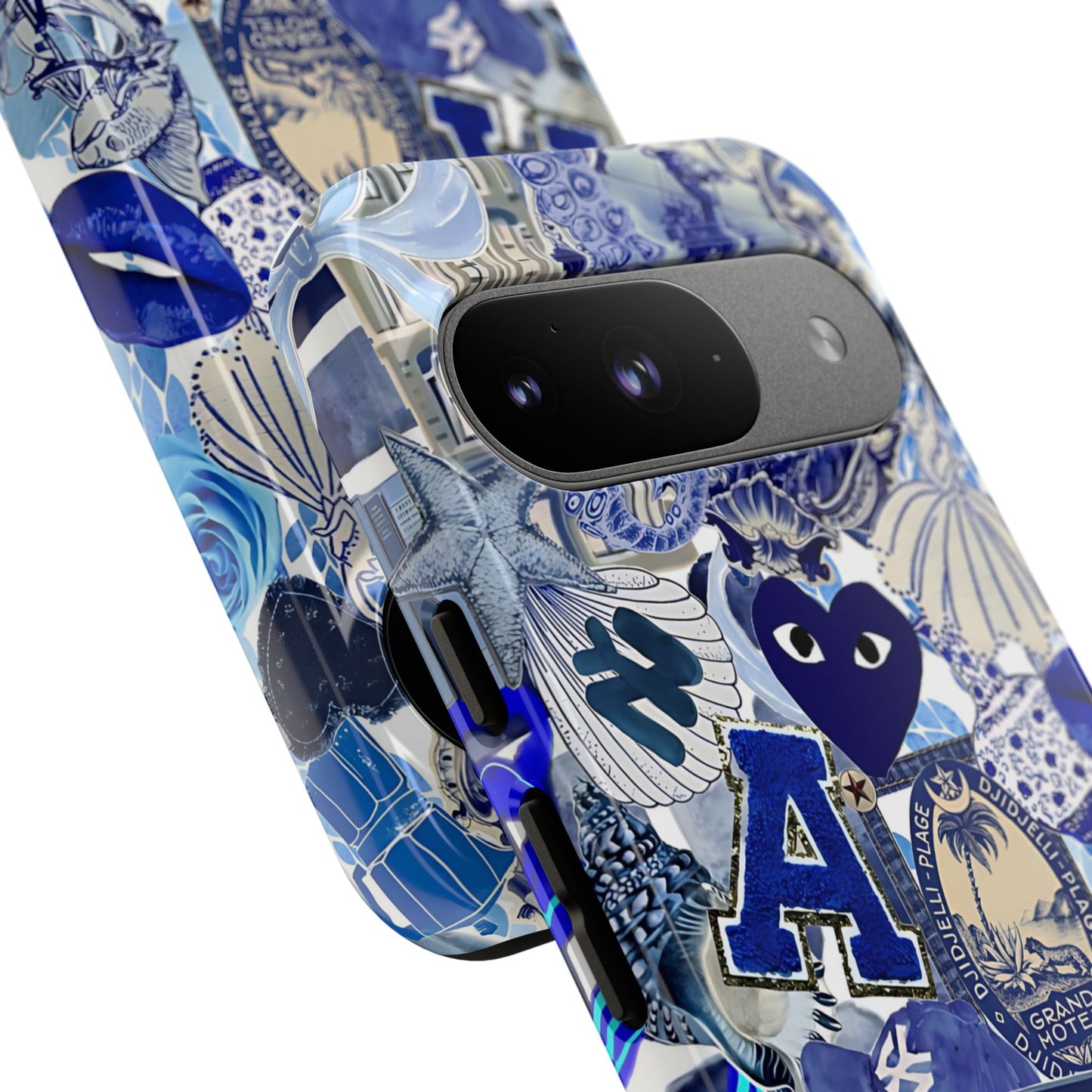 Blue Collage Tough Phone Case