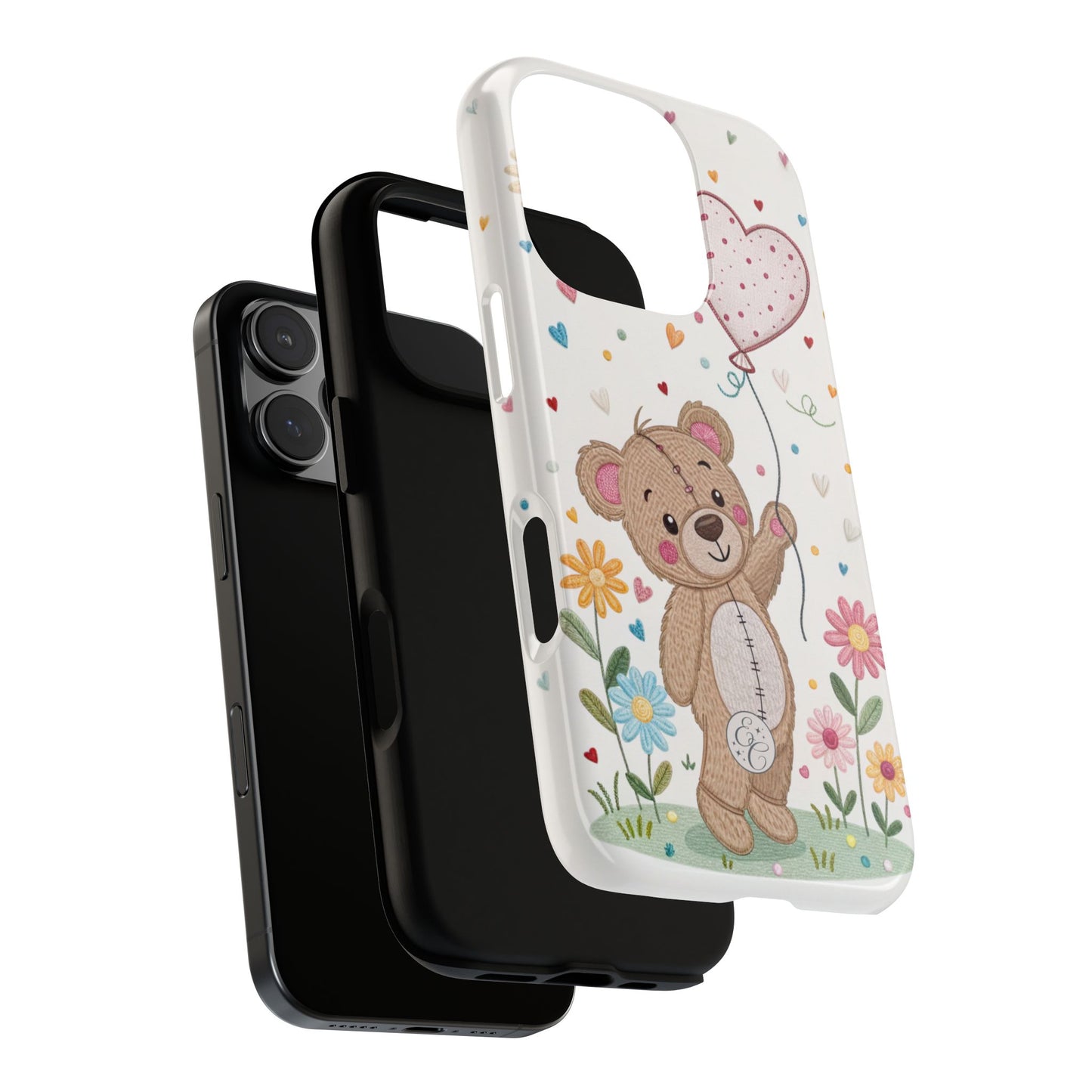 Cute Teddy Bear Tough Phone Case