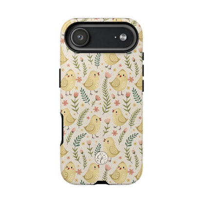 Vintage Floral Chick Pattern Tough Phone Case